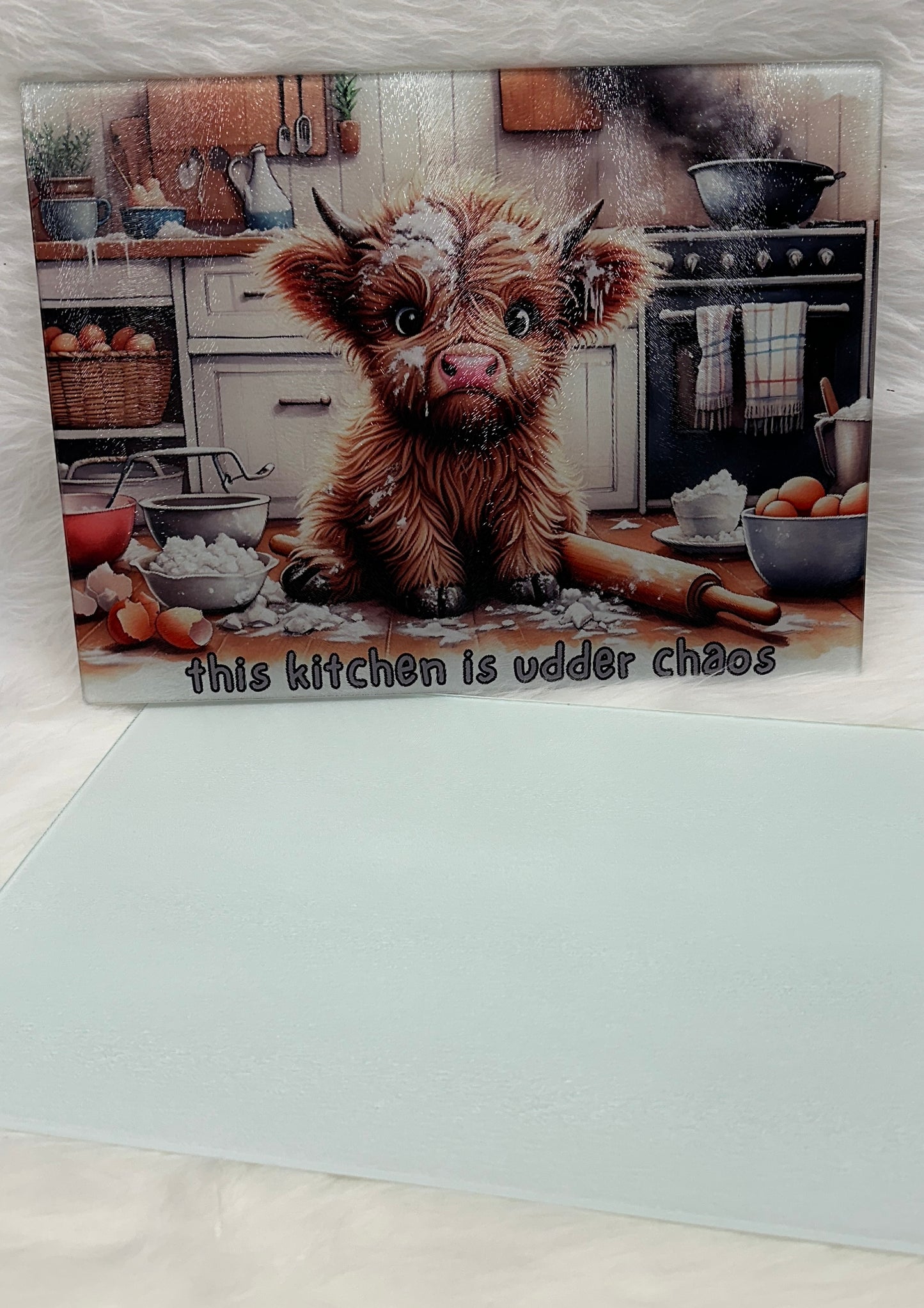 Custom 11x15 Tempered Glass Cutting Board
