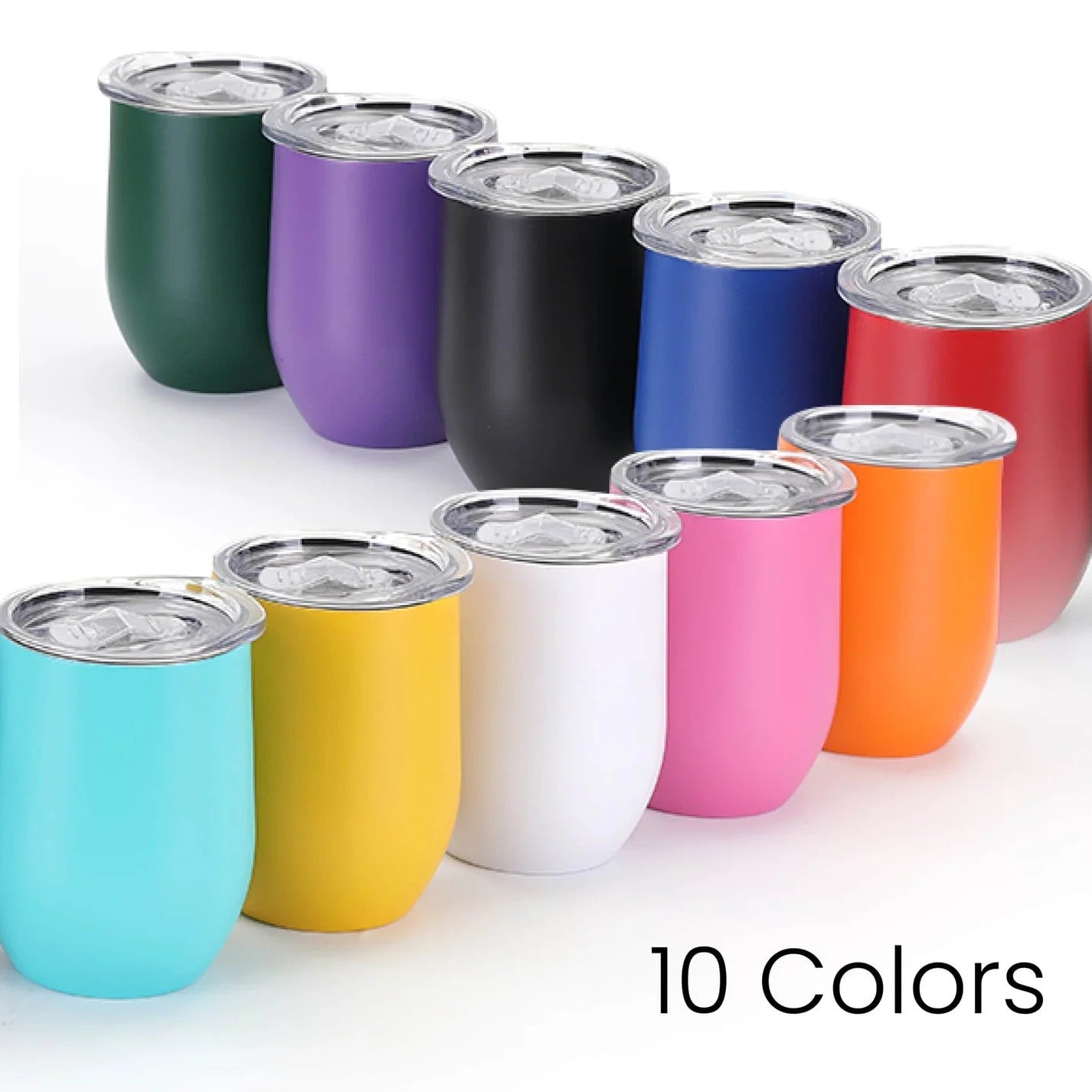12oz Stainless Steel Wine Tumbler – Custom Engraved
