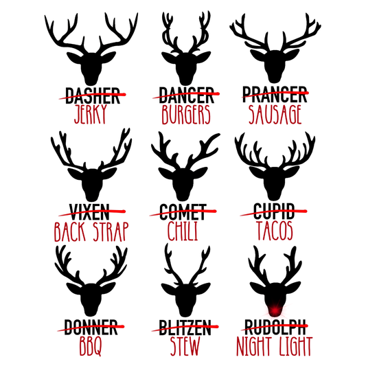 Hunting - Christmas Reindeer Funny-DTF Transfer