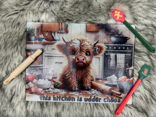 Custom 11x15 Tempered Glass Cutting Board