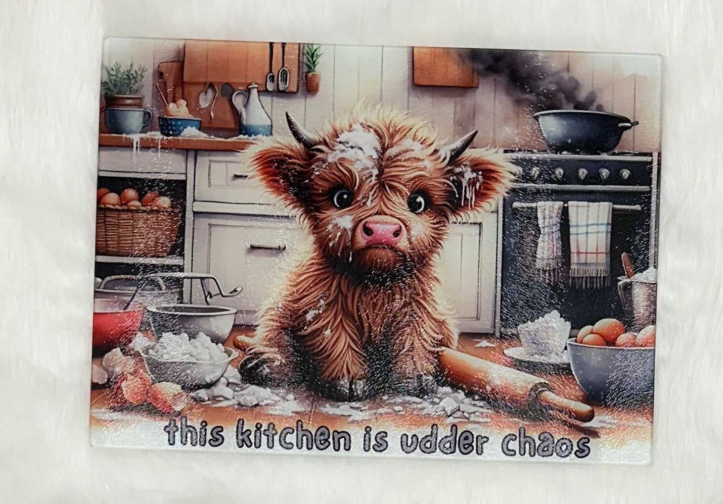 Custom 11x15 Tempered Glass Cutting Board