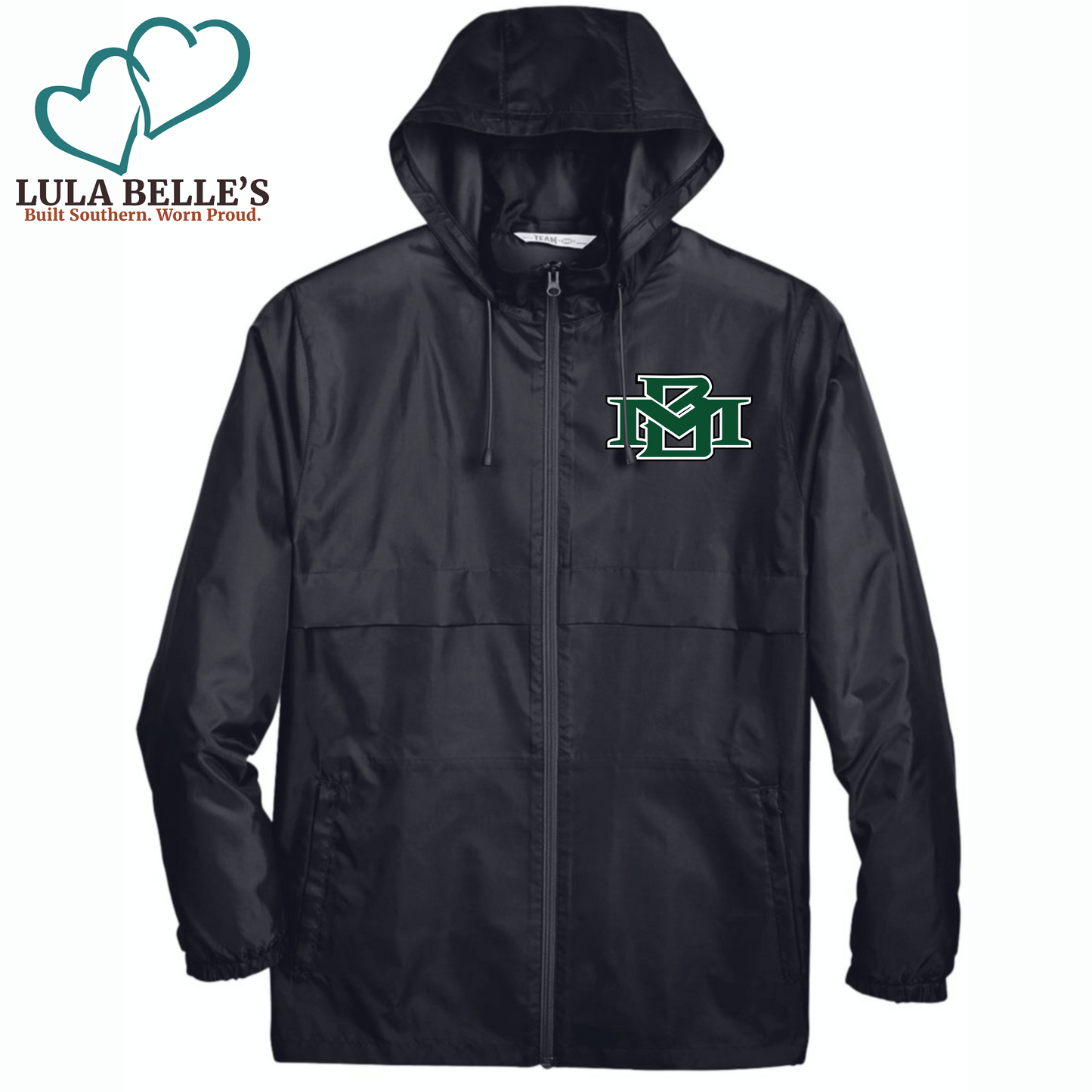 Marion Bulldogs Full-Zip Windbreaker (Pockets)
